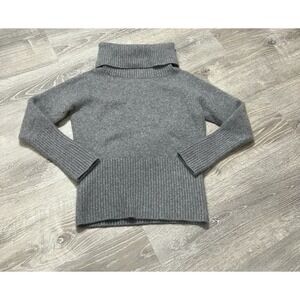 Cashmere Turtle Neck Sweater Women's Grey Sz Large